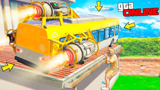 GTA 5 - Я НАШЁЛ РЕАКТИВНЫЙ АВТОБУС С УСКОРИТЕЛЕМ В ГТА 5 ! - БИТВА АВТОУГОНЩИКОВ В GTA 5